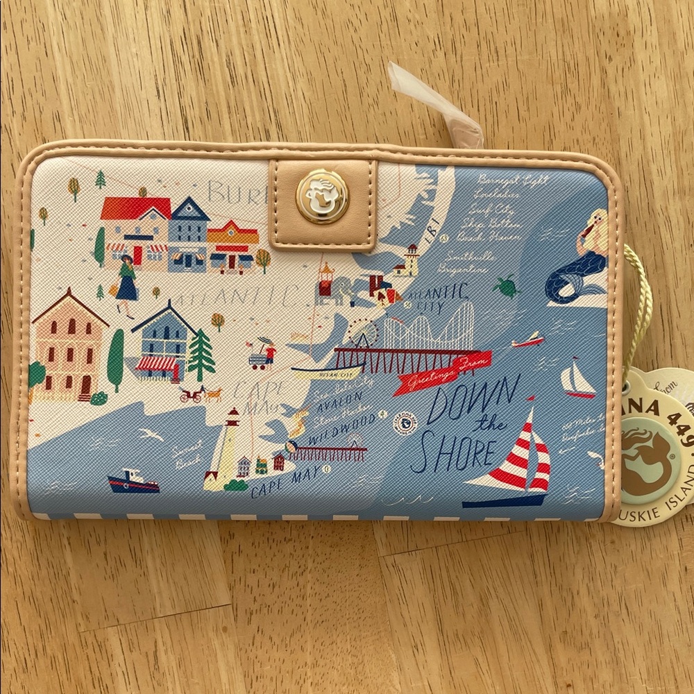 Spartina Down the Shore Snap Wallet